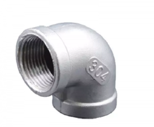 304 316l stainless steel pipe fitting 90 degree forging female and male connection thread elbow