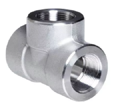 Sfenry 3000 LB Forged NPT Threaded Or Socket Weld 304 Stainless Steel Tee Featured Image