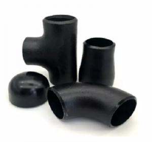 black sch40 butt welded elblw carbon steel pipe fittings