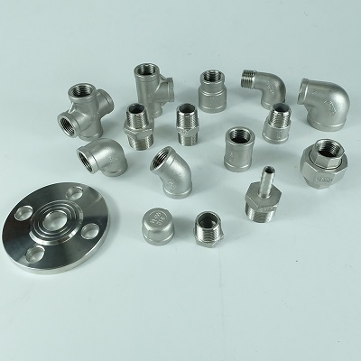 304 316L 201 malleable iron stainless steel plumbing material male female BSPT NPT threaded pipe fittings Featured Image