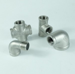 304 316L 201 malleable iron stainless steel plumbing material male female BSPT NPT threaded pipe fittings