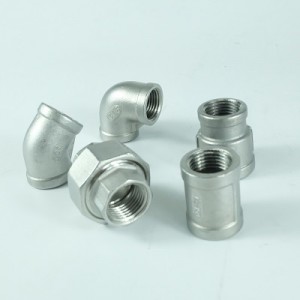 304 316L 201 malleable iron stainless steel plumbing material male female BSPT NPT threaded pipe fittings