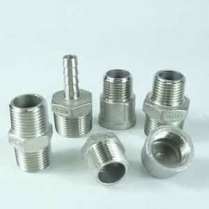 304 316L 201 malleable iron stainless steel plumbing material male female BSPT NPT threaded pipe fittings